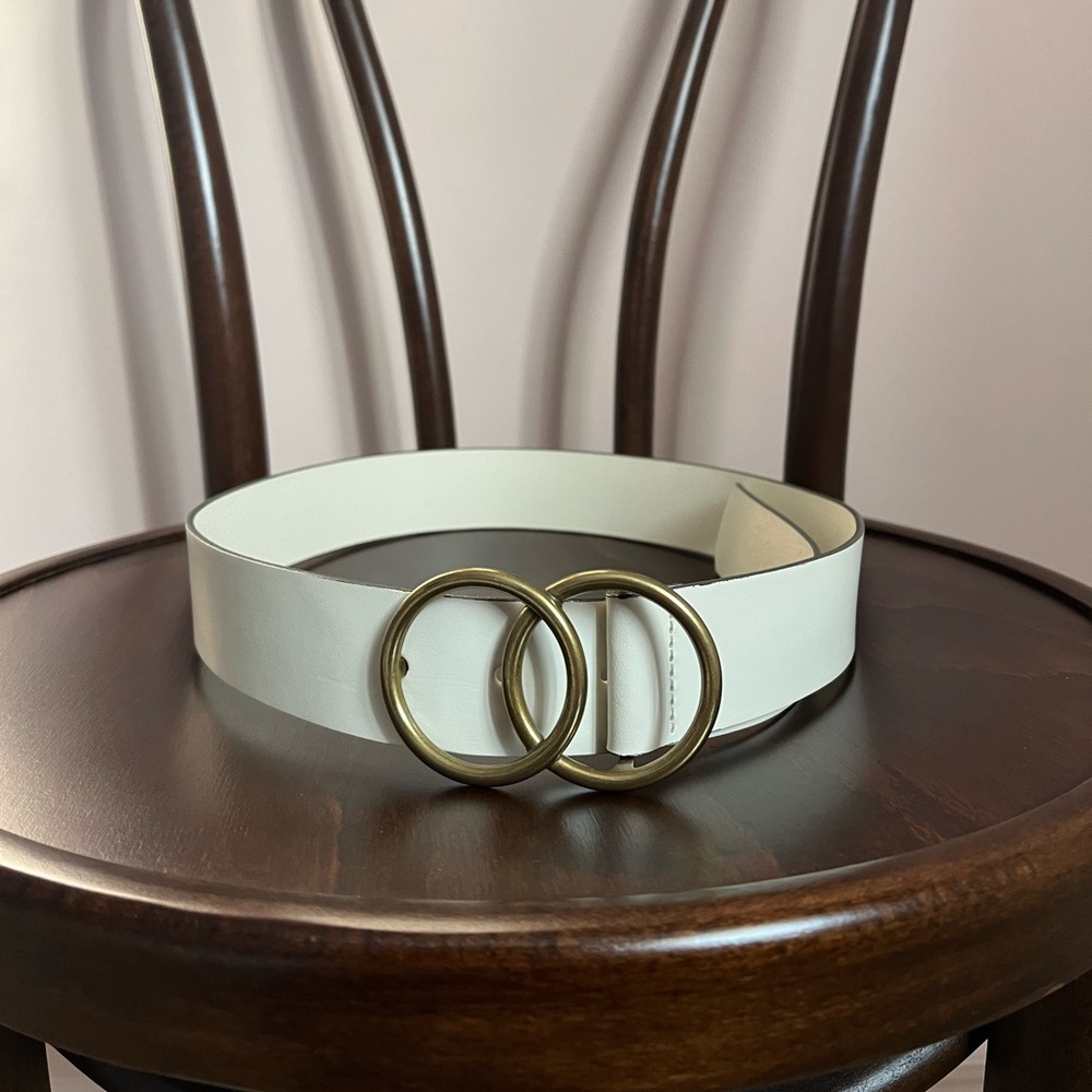 Aritzia Leather Double Ring Belt | NWOT